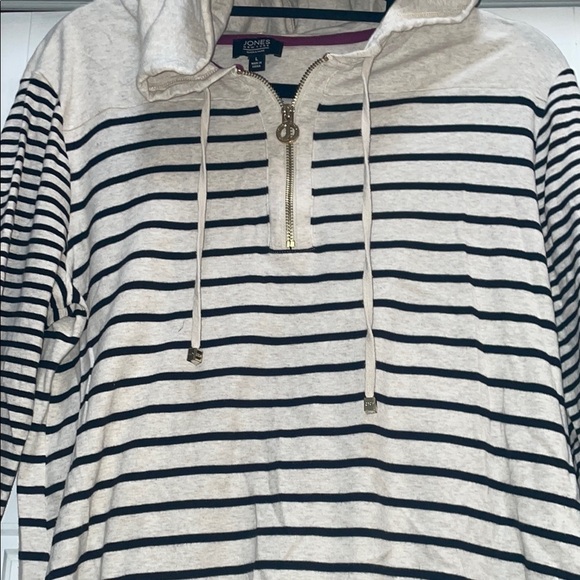 Jones New York Black and Cream Striped Top - Picture 4 of 8